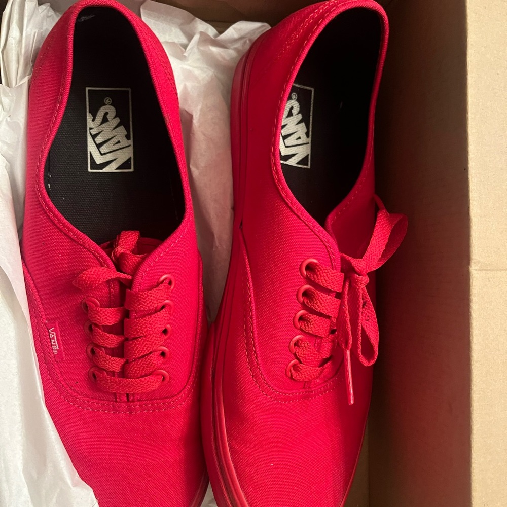 Red Vans excellent condition